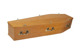 example wood effect coffin