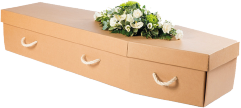 example cardboard coffin for direct cremation
